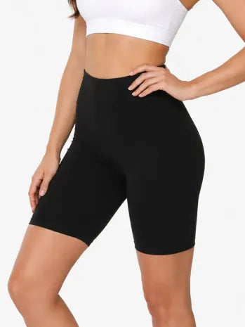 Crazy Chick Adult Black Microfibre Cycling Shorts for Sports and Gym