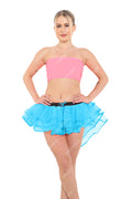 Crazy Chick Adult 3 Layers Turquoise Burlesque Tutu Skirt