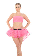 Crazy Chick Adult 3 Layers Pink Burlesque Tutu Skirt