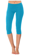Crazy Chick Girls Dancewear Turquoise Capri Leggings