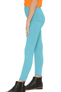 Crazy Chick Girls Microfibre Turquoise Leggings