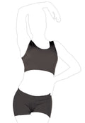 Crazy Chick Girls Black Crop Top