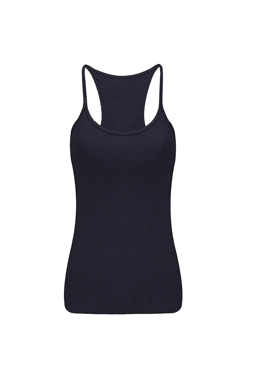Crazy Chick Girls Microfibre Black Vest Top