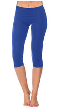 Crazy Chick Girls Dancewear Royal Blue Capri Leggings