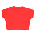 Crazy Chick Girls Microfibre Red Crop Top