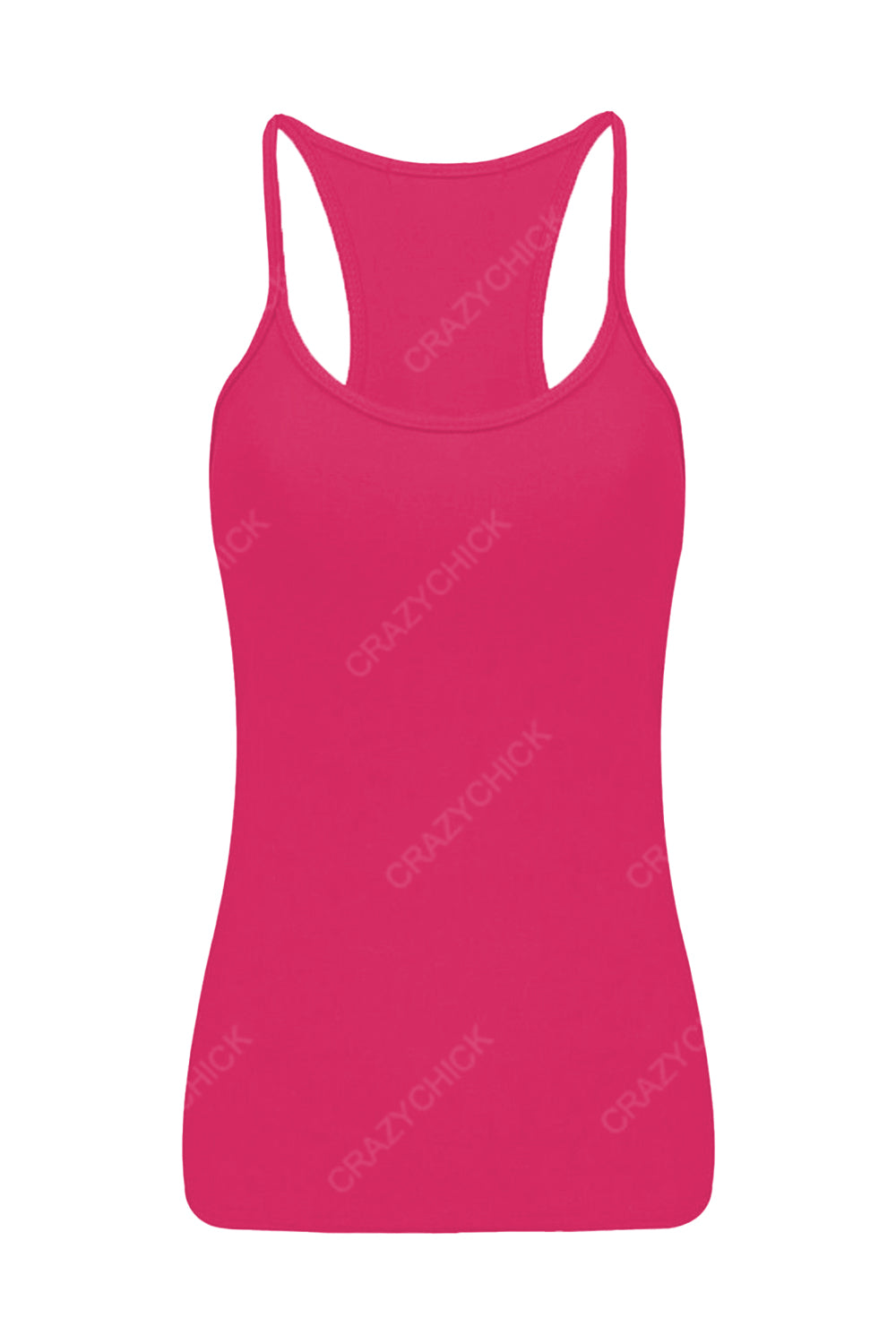 Crazy Chick Girls Cotton Pink Vest Top