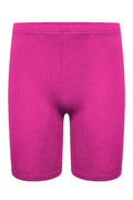 Crazy Chick Girls Pink Microfibre Cycling Shorts for Sports and Gym