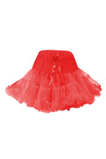Crazy Chick Girls Red Layered Ruffle Petticoat Tutu skirt