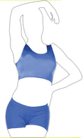 Crazy Chick Girls Royal Blue Crop Top
