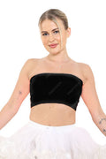 Crazy Chick Adult Black Boob Tube