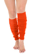 Crazy Chick Plain Neon Orange Legwarmers