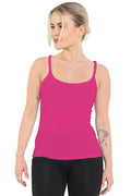 Crazy Chick Adult Microfibre Neon Pink Vest Top