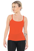 Crazy Chick Adult Microfibre Neon Orange Vest Top