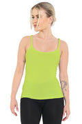 Crazy Chick Adult Microfibre Neon Yellow Vest Top