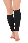 Crazy Chick Plain Black Legwarmers