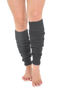 Crazy Chick Plain Grey Legwarmers