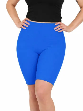 Crazy Chick Adult Royal Blue Microfibre Cycling Shorts for Sports and Gym