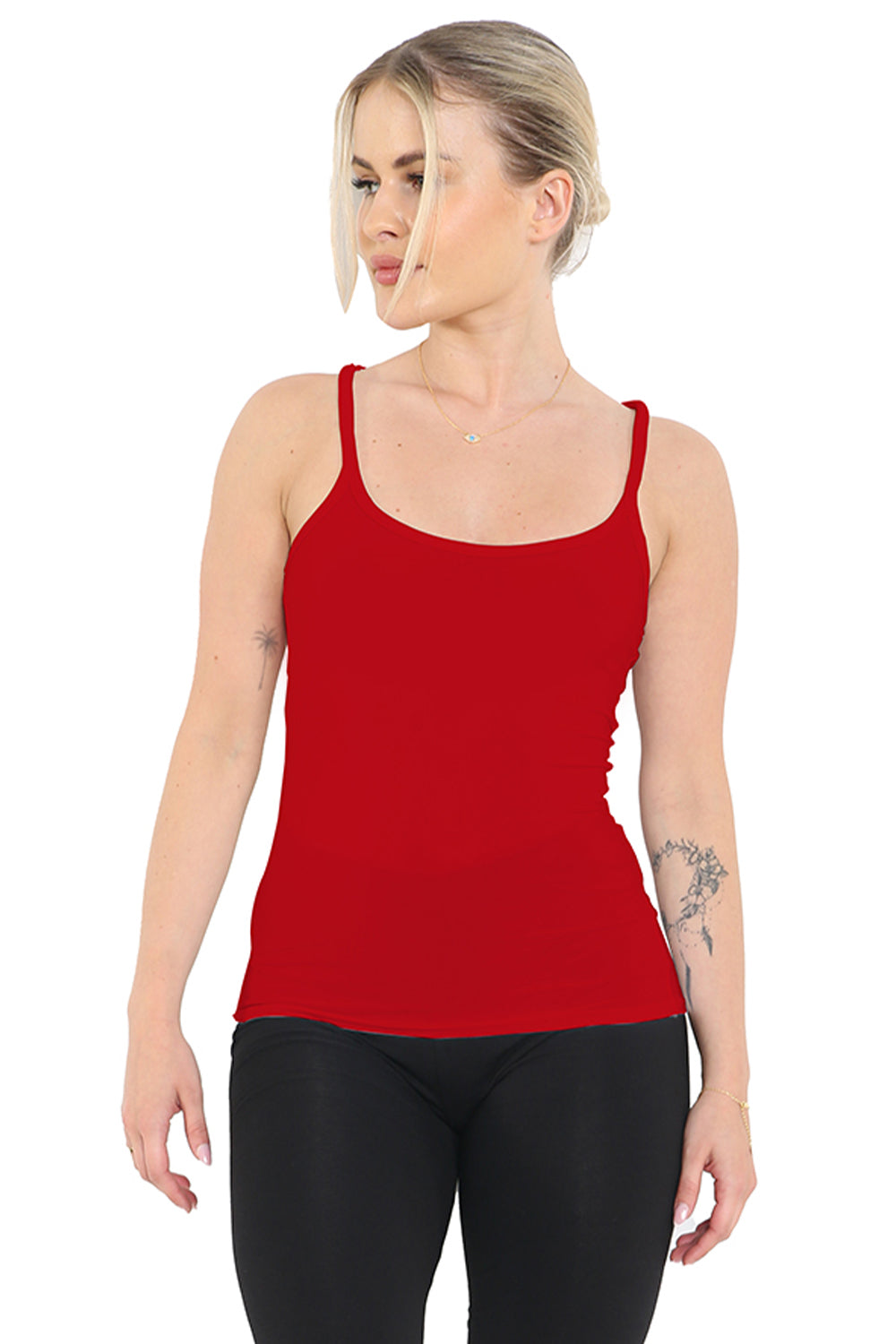 Crazy Chick Adult Microfibre Red Vest Top