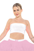 Crazy Chick Adult White Boob Tube
