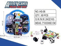HS-06 Alloy Cars Police Car Suit Suitcase Toy