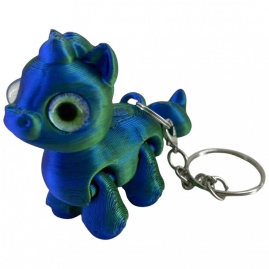 U-033 3D Unicorn Keyring