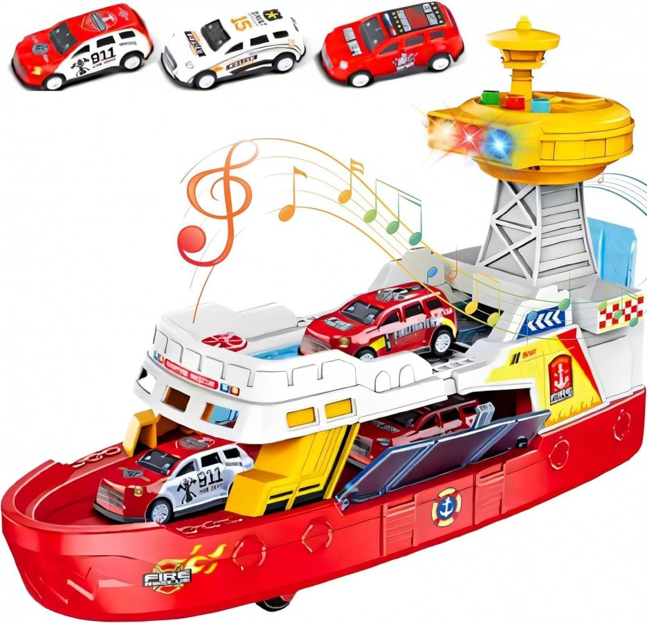 JS160 Coast Guard Boat With Lights &amp; Sound Multifunctional