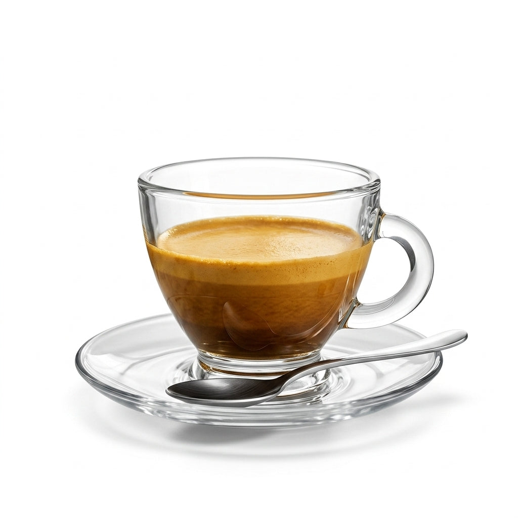 Roma Espresso Cup Glasses 95cc Set of 12 – 6 Cups & 6 Saucers, SKU ROMAS1/9195
