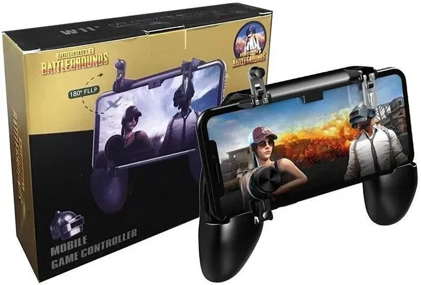 W11 Mobile Phone Attachable Controller With Joystick & 2 Trigger Buttons