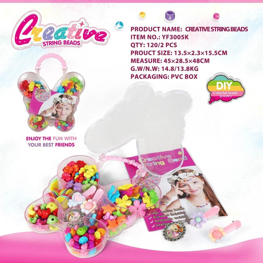 3005K Beads With Accessories Butterfly Box (6 Different Bead Designs)