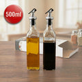 Glass Cruet Set 500ml Capacity, 2-Pack, 32x12x7cm, 591g Total Weight, SKU 8131