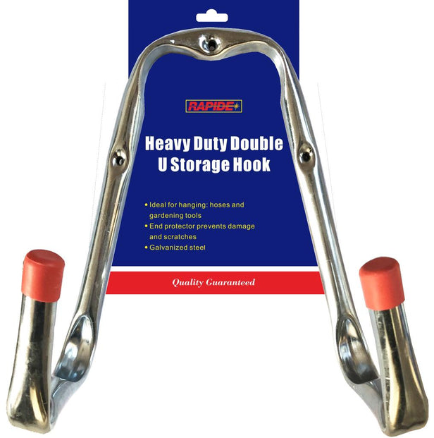 Heavy Duty Double U Storage Hook Galvanised Steel 25cm 3152