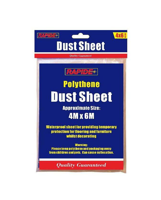 Rapide Multipurpose Polythene Dust Sheet 4 x 6m 7747