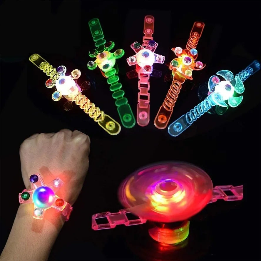 GT-413 Light Up And Spinner Bracelet Assorted Colours (Pack of 12)