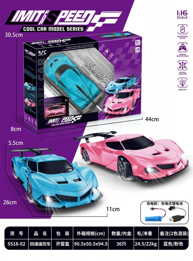 5518-02 1:16 Remote Control Car – Cool Model Series