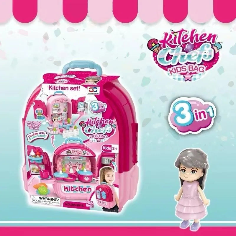 008-991A Kitchen Chef 3 in 1 Backpack Pink