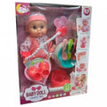 MY2026-16 Baby Doll With Sound & Accessories Pretend Play Pink Dress
