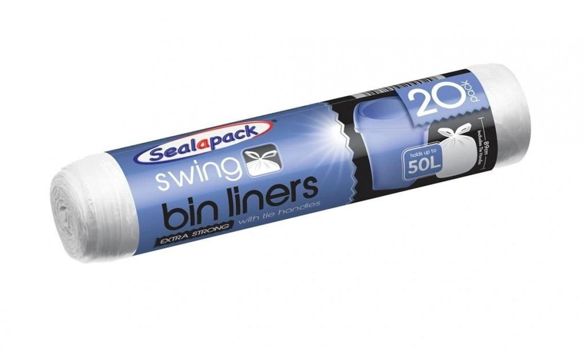 SAP037A 20 PACK SWING BIN LINERS (FRAG FREE) 20PK