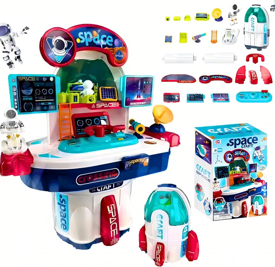 008-502A 2-In-1 Space Craft Playset