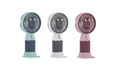 Mini Hand Fan with Stand 15 cm USB Rechargeable Assorted Colours 7151 / 7668 A