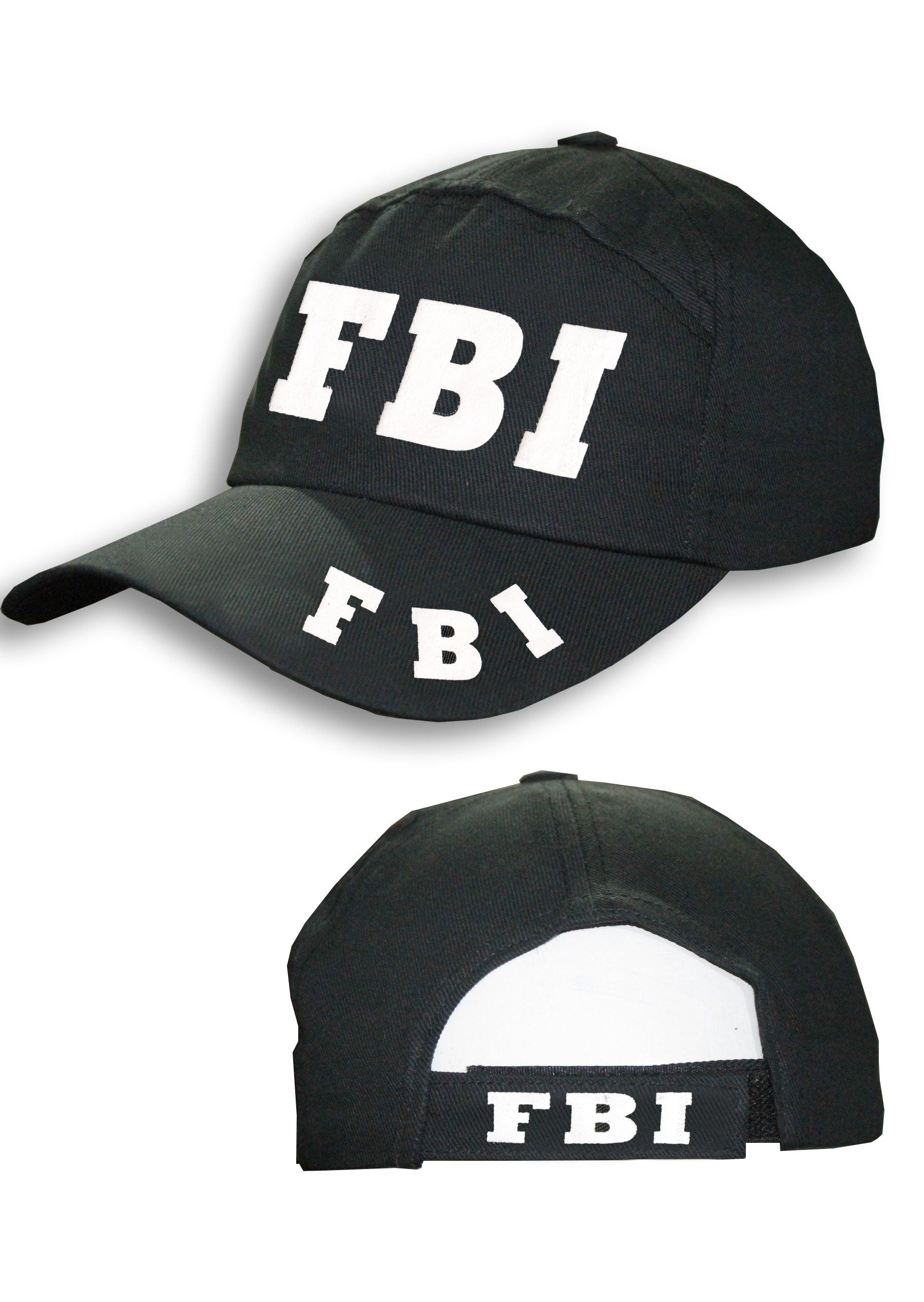 Wickedfun FBI Black Baseball Cap-Hat