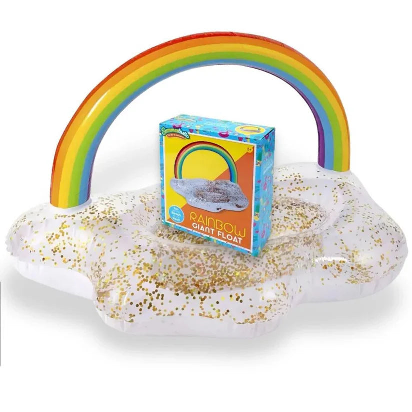 R05-0567 INFLATABLE RAINBOW GIANT GLITTER FLOAT