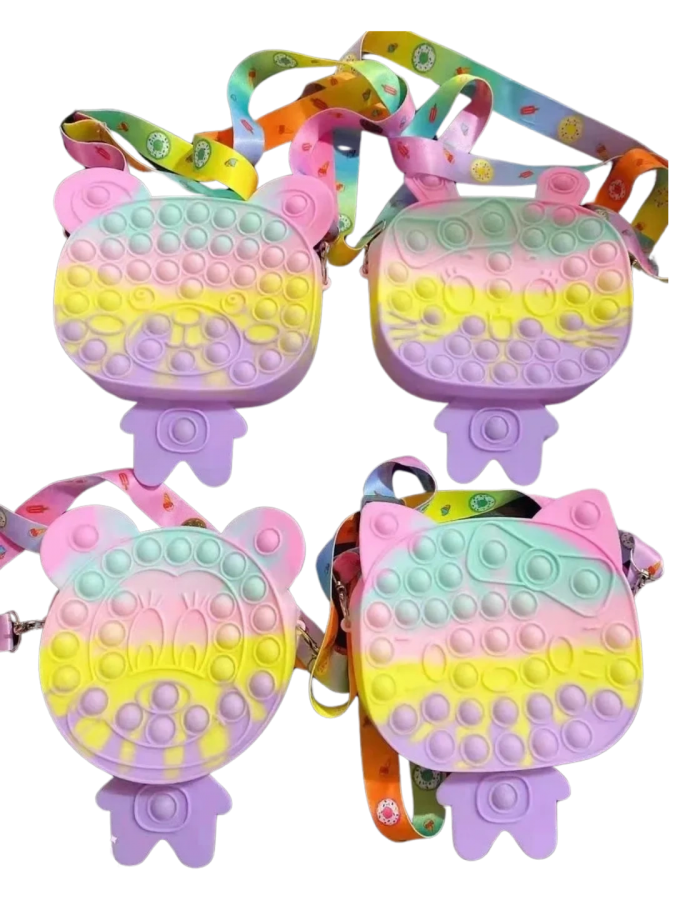 Pink Rainbow Cats Shoudler Bag S095
