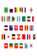 Flag Bunting 7M W/32 Flags World Cup Nylon