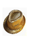 Wickedfun Gold Sequin Gangster Hat