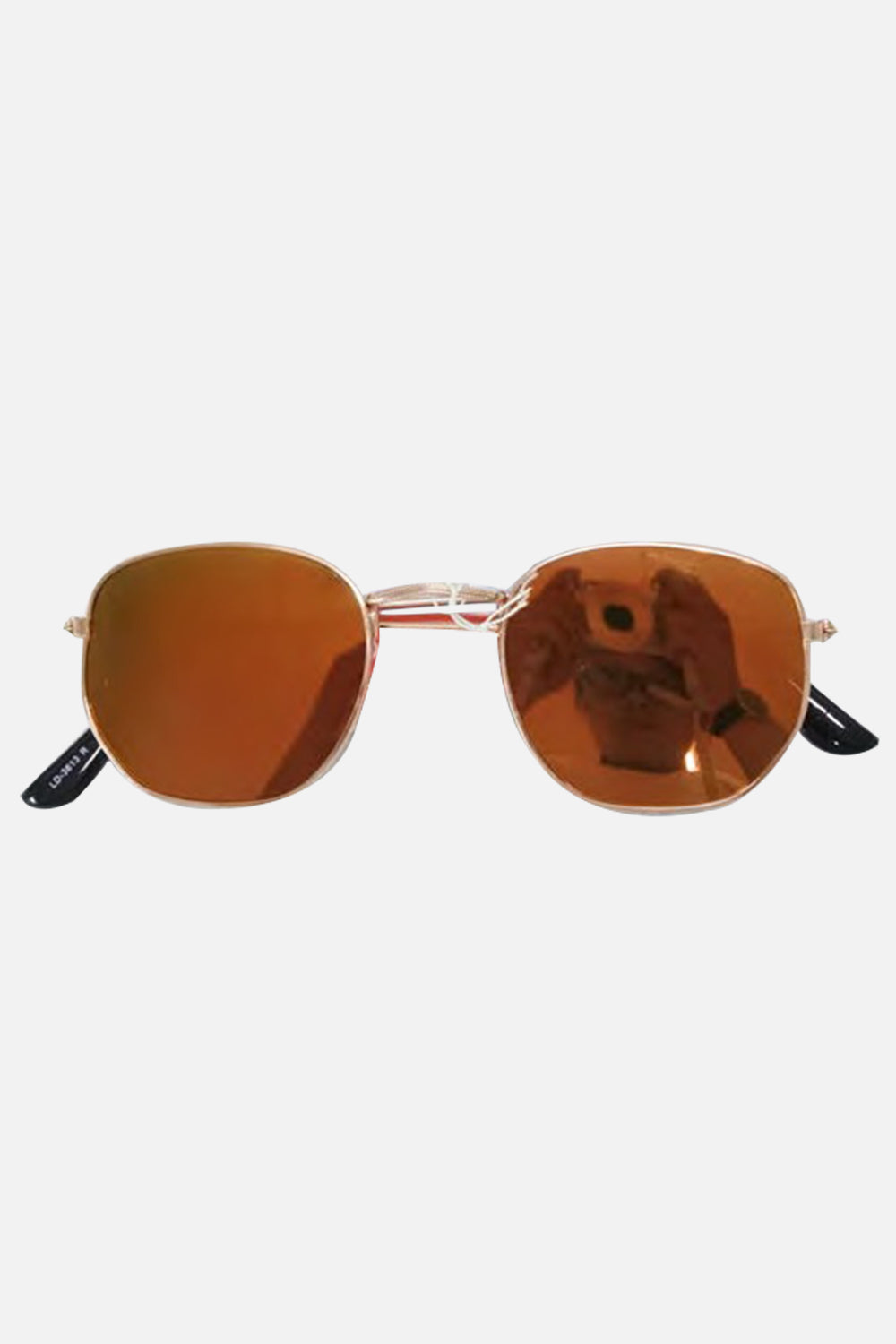 Wickedfun Golden Frame Red Colour Glasses