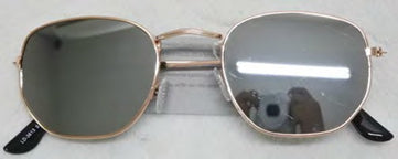 Wickedfun Golden Frame Round Glasses