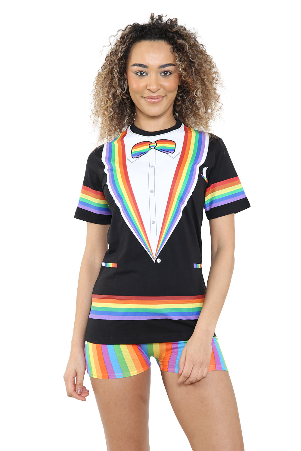 Wickedfun Rainbow Printed T-Shirt