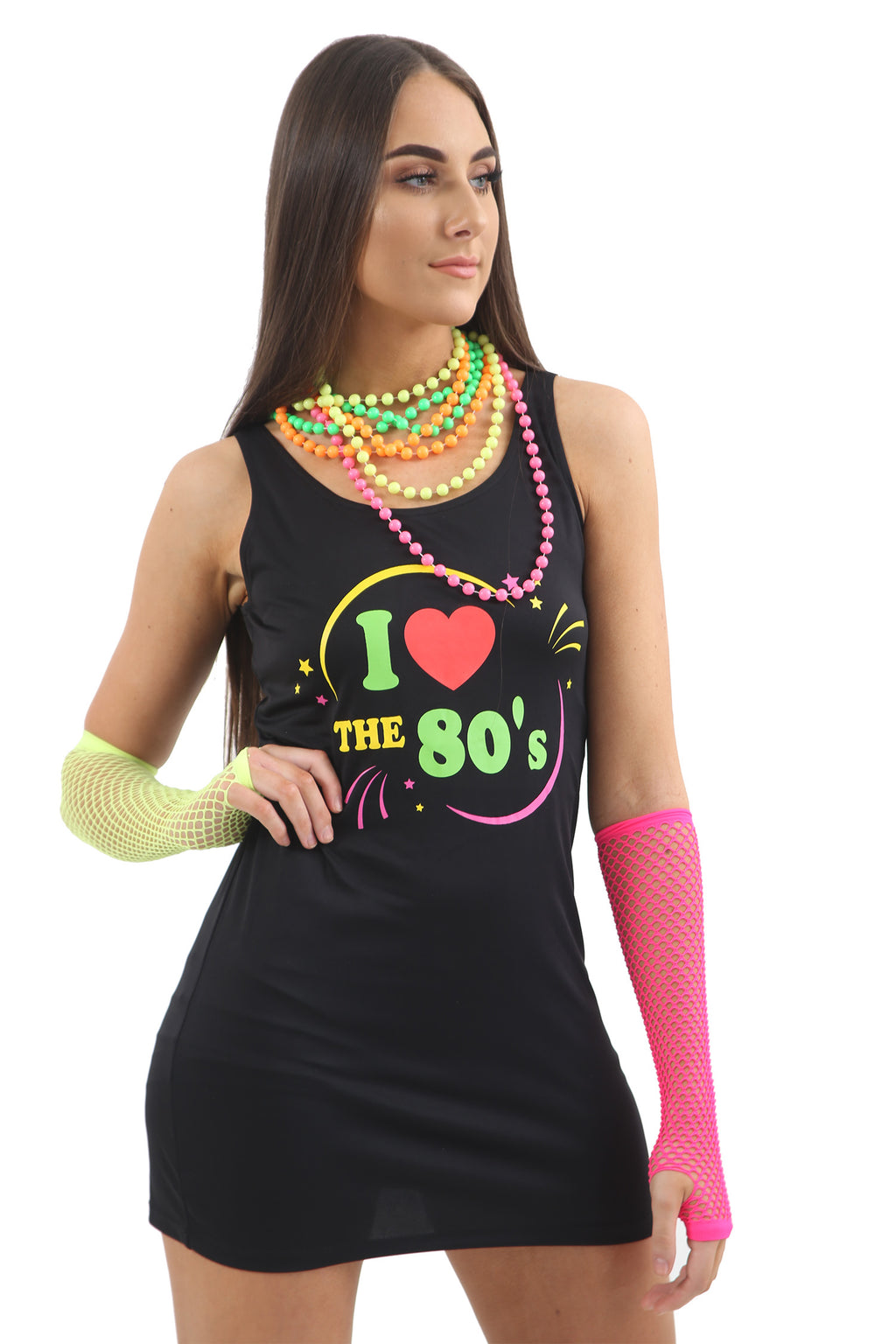 WickedFun I Love The 80s Black Dress