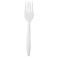 100 Pack Plastic Disposable Party BBQ White Disposable Forks AP1001 (Parcel Rate)