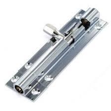 4'' Straight Door Bolt Chrome Diy Home 5246